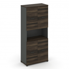 Concept Шкаф 1 широкая секция, 5 ниш CN.STS-513 A Дуб Мали/Антрацит/Металл Антрацит 836*420*1922