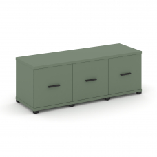 Concept Шкаф 3 узкие секции, 1 ниша CN.STU-133 B Кобо/Металл Черный 1252*420*450