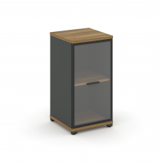 Concept Шкаф 1 узкая секция, 2 ниши CN.STU-213 RPB A Сандал Янтарный/Антрацит/Металл Антрацит/Прозра