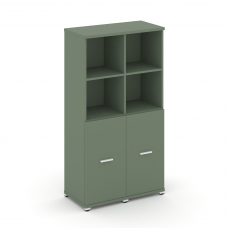 Concept Шкаф 2 узкие секции, 4 ниши CN.STU-421 W Кобо/Металл Белый 836*420*1554