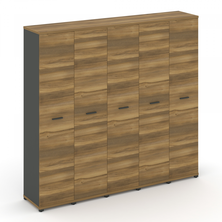 Concept Шкаф 5 узких секций, 5 ниш CN.STU-558 A Сандал Янтарный/Антрацит/Металл Антрацит 2084*420*19