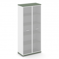 Concept Шкаф 1 широкая секция, 5 ниш CN.STS-518 RMW W Кобо/Белый Бриллиант/Металл Белый/Сатин 836*42