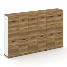 Concept Шкаф 3 широкие секции, 4 ниши CN.STS-434 B Сандал Янтарный/Белый Бриллиант/Металл Черный 250