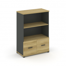 Concept Шкаф 1 широкая секция, 3 ниши CN.STS-311 A Дуб Винченцо/Антрацит/Металл Антрацит 836*420*118