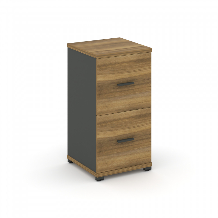 Concept Шкаф 1 узкая секция, 2 ниши CN.STU-212 A Сандал Янтарный/Антрацит/Металл Антрацит 420*420*81