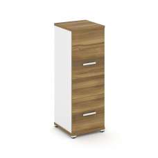 Concept Шкаф 1 узкая секция, 3 ниши CN.STU-312 W Сандал Янтарный/Белый Бриллиант/Металл Белый 420*42