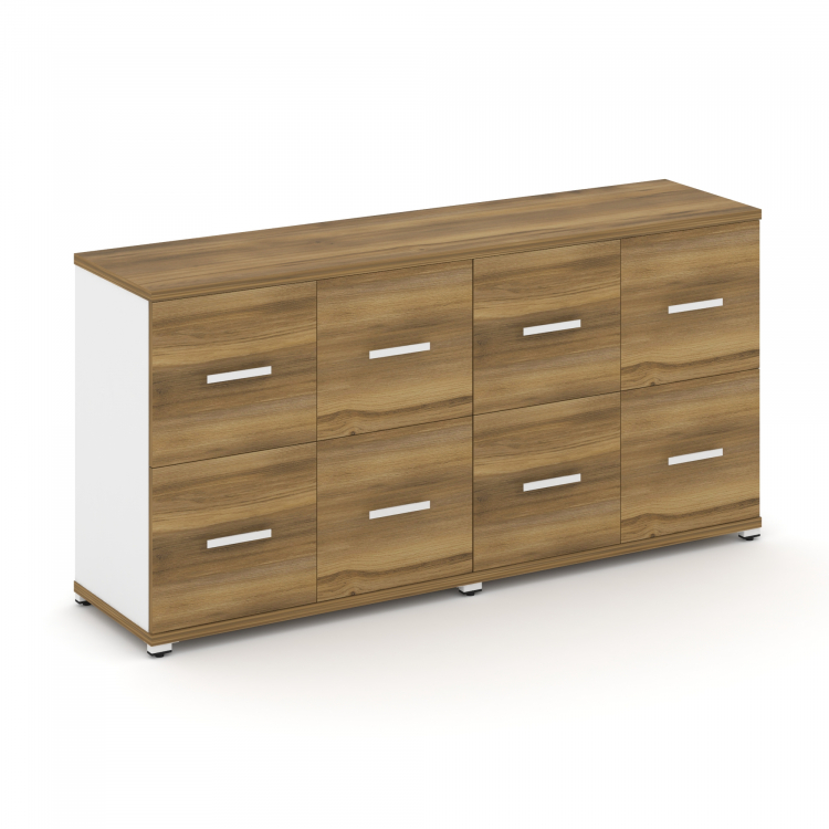 Concept Шкаф 2 широкие секции, 2 нишии CN.STS-222 W Сандал Янтарный/Белый Бриллиант/Металл Белый 166