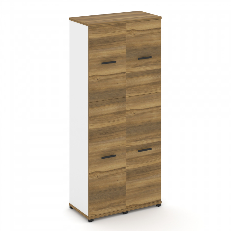 Concept Шкаф 2 узкие секции, 5 ниш CN.STU-525 B Сандал Янтарный/Белый Бриллиант/Металл Черный 836*42