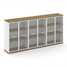 Concept Шкаф 3 широкие секции, 3 ниши CN.STS-336 RPW W Сандал Янтарный/Белый Бриллиант/Металл Белый/