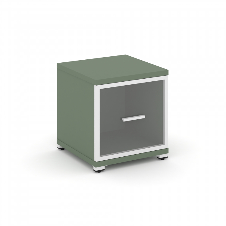 Concept Шкаф 1 узкая секция, 1 ниша CN.STU-113 RPW W Кобо/Металл Белый/Прозрачный 420*420*450