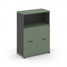 Concept Шкаф 1 широкая секция, 3 ниши CN.STS-313 A Кобо/Антрацит/Металл Антрацит 836*420*1186