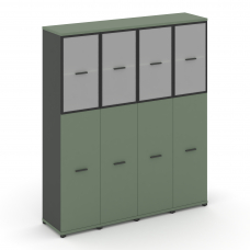 Concept Шкаф 4 узкие секции, 5 ниш CN.STU-545 RMB A Кобо/Антрацит/Металл Антрацит/Сатин 1668*420*192