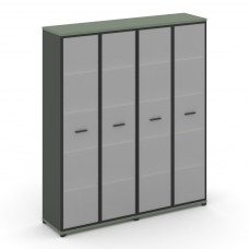 Concept Шкаф 2 широкие секции, 5 ниш CN.STS-528 RMB A Кобо/Антрацит/Металл Антрацит/Сатин 1668*420*1