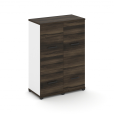 Concept Шкаф 2 узкие секции, 3 ниши CN.STU-322 B Дуб Мали/Белый Бриллиант/Металл Черный 836*420*1186