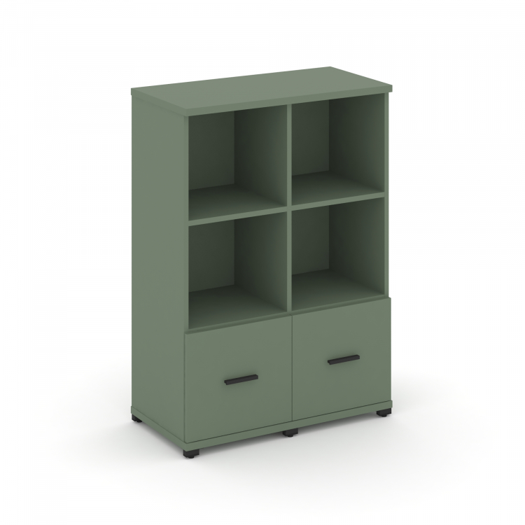 Concept Шкаф 2 узкие секции, 3 ниши CN.STU-321 B Кобо/Металл Черный 836*420*1186