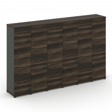 Concept Шкаф 6 узких секций, 4 ниши CN.STU-466 A Дуб Мали/Антрацит/Металл Антрацит 2500*420*1554