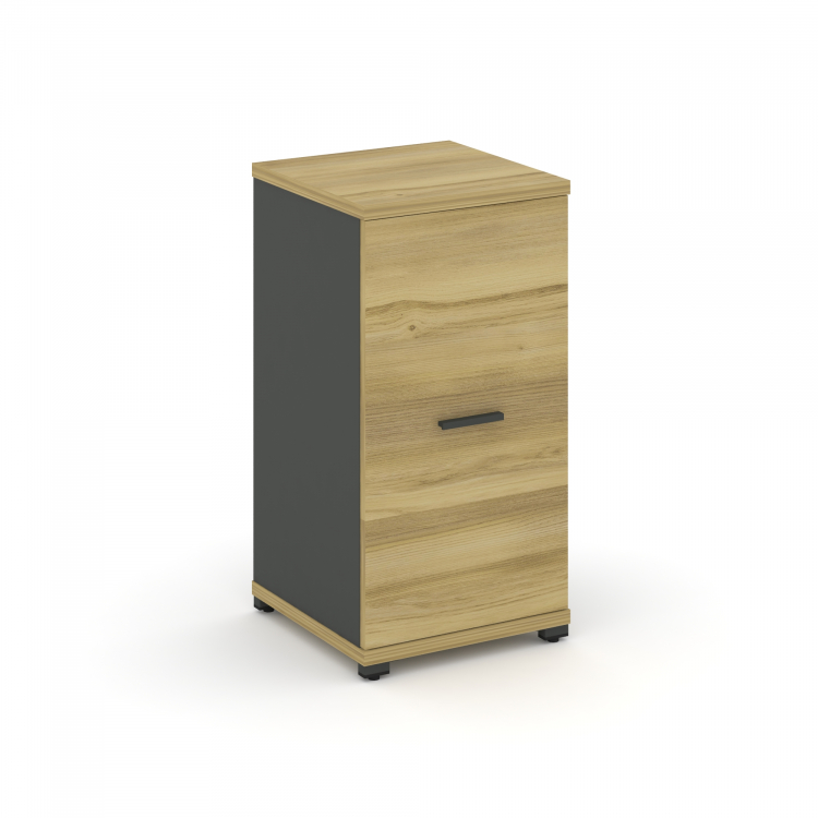 Concept Шкаф 1 узкая секция, 2 ниши CN.STU-213 A Дуб Винченцо/Антрацит/Металл Антрацит 420*420*818