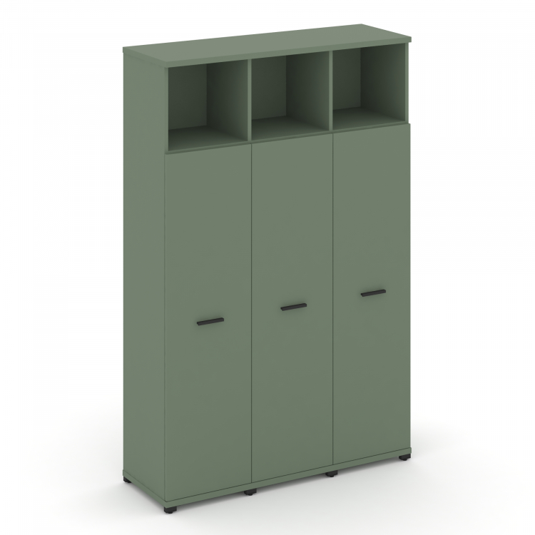 Concept Шкаф 3 узкие секции, 5 ниш CN.STU-536 B Кобо/Металл Черный 1252*420*1922