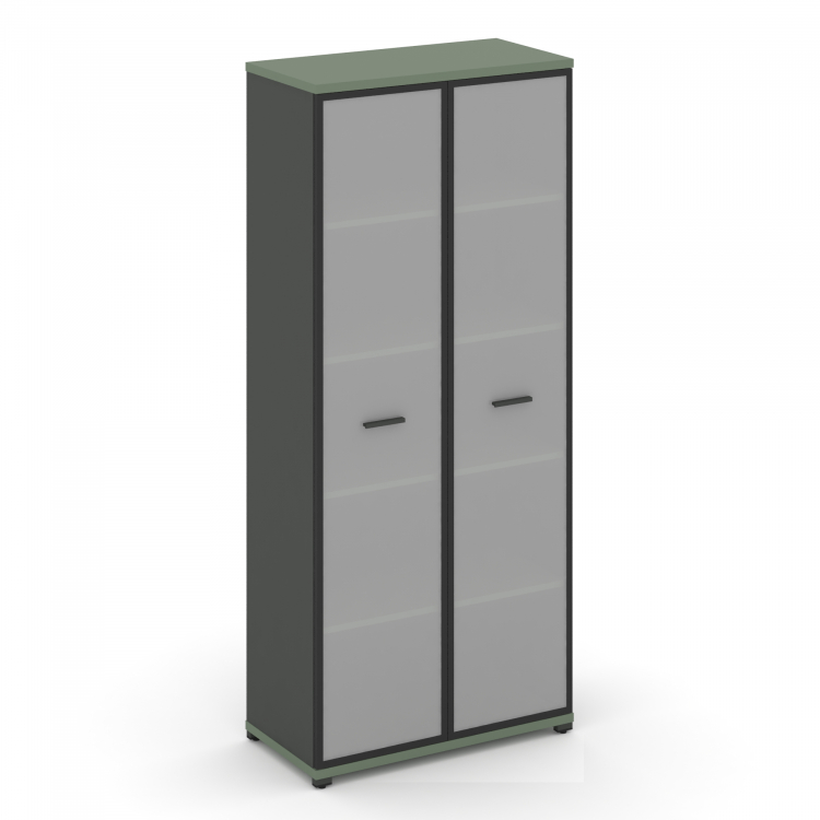 Concept Шкаф 1 широкая секция, 5 ниш CN.STS-518 RMB A Кобо/Антрацит/Металл Антрацит/Сатин 836*420*19