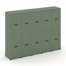 Concept Шкаф 5 узких секций, 4 ниши CN.STU-452 B Кобо/Металл Черный 2084*420*1554