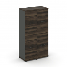 Concept Шкаф 2 узкие секции, 4 ниши CN.STU-422 A Дуб Мали/Антрацит/Металл Антрацит 836*420*1554