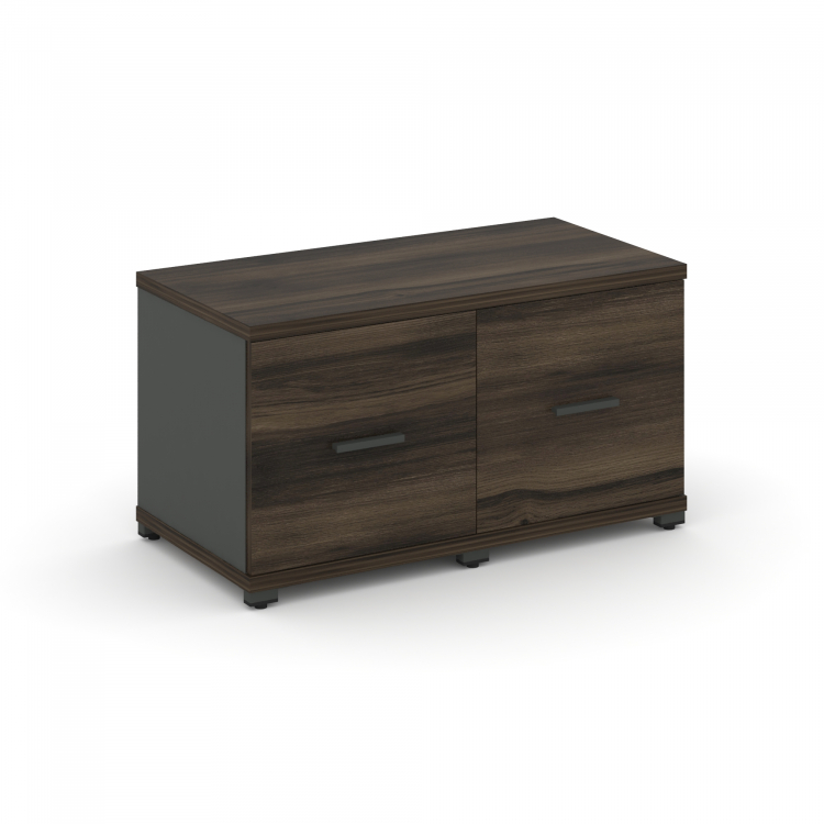 Concept Шкаф 2 узкие секции, 1 ниша CN.STU-123 A Дуб Мали/Антрацит/Металл Антрацит 836*420*450