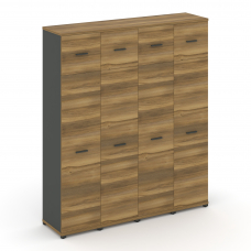 Concept Шкаф 4 узкие секции, 5 ниш CN.STU-547 A Сандал Янтарный/Антрацит/Металл Антрацит 1668*420*19