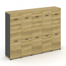 Concept Шкаф 5 узких секций, 4 ниши CN.STU-454 A Дуб Винченцо/Антрацит/Металл Антрацит 2084*420*1554