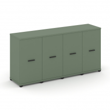 Concept Шкаф 4 узкие секции, 2 ниши CN.STU-243 B Кобо/Металл Черный 1668*420*818