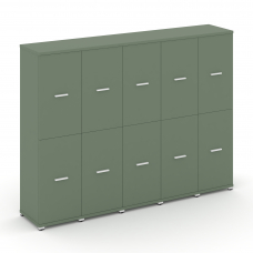 Concept Шкаф 5 узких секций, 4 ниши CN.STU-452 W Кобо/Металл Белый 2084*420*1554