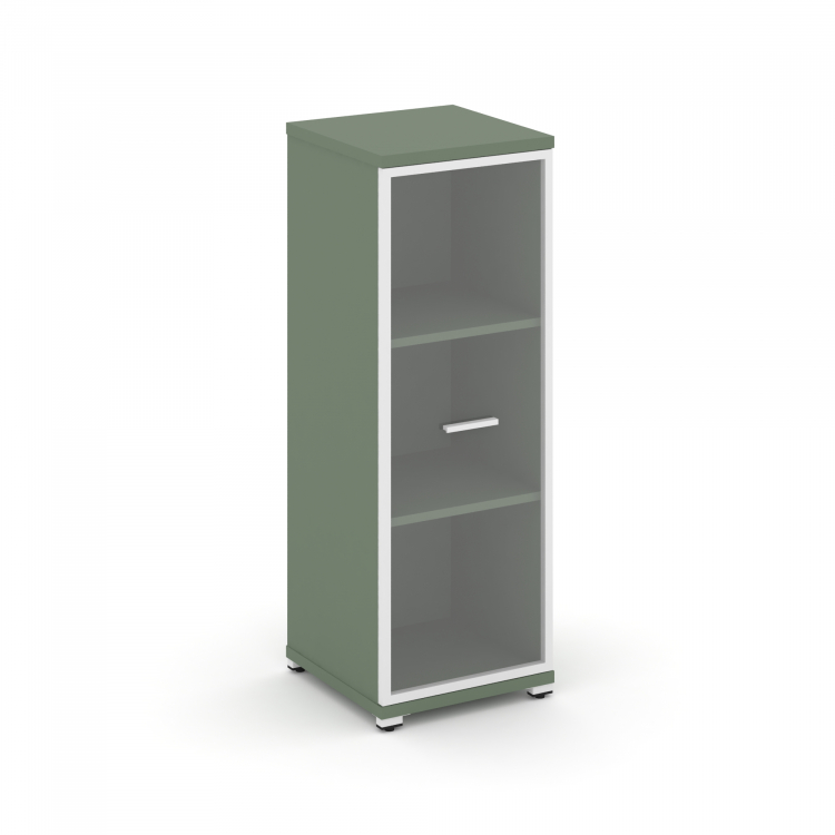 Concept Шкаф 1 узкая секция, 3 ниши CN.STU-316 RPW W Кобо/Металл Белый/Прозрачный 420*420*1186