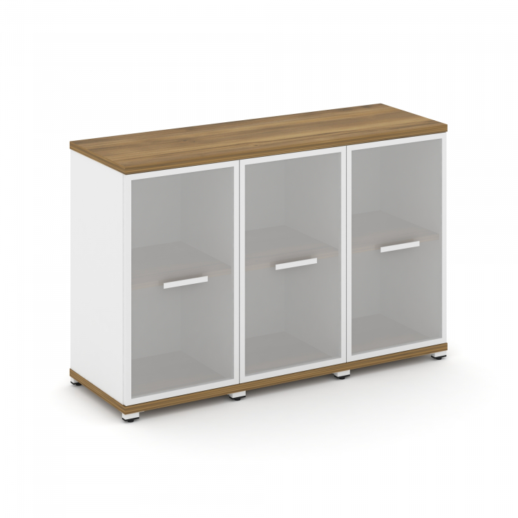 Concept Шкаф 3 узкие секции, 2 ниши CN.STU-233 RMW W Сандал Янтарный/Белый Бриллиант/Металл Белый/Са