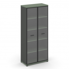 Concept Шкаф 1 широкая секция, 5 ниш CN.STS-518 RPB A Кобо/Антрацит/Металл Антрацит/Прозрачный 836*4