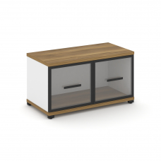 Concept Шкаф 1 широкая секция, 1 ниша CN.STS-113 RPB B Сандал Янтарный/Белый Бриллиант/Металл Черный