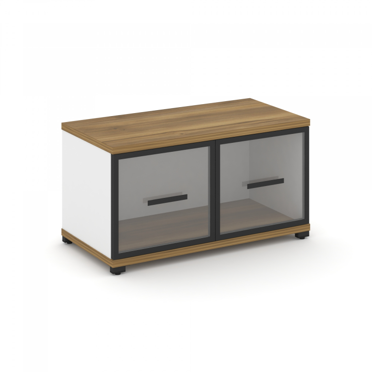 Concept Шкаф 1 широкая секция, 1 ниша CN.STS-113 RPB B Сандал Янтарный/Белый Бриллиант/Металл Черный