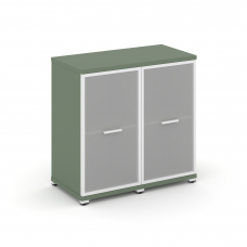 Concept Шкаф 2 узкие секции, 2 ниши CN.STU-223 RMW W Кобо/Металл Белый/Сатин 836*420*818