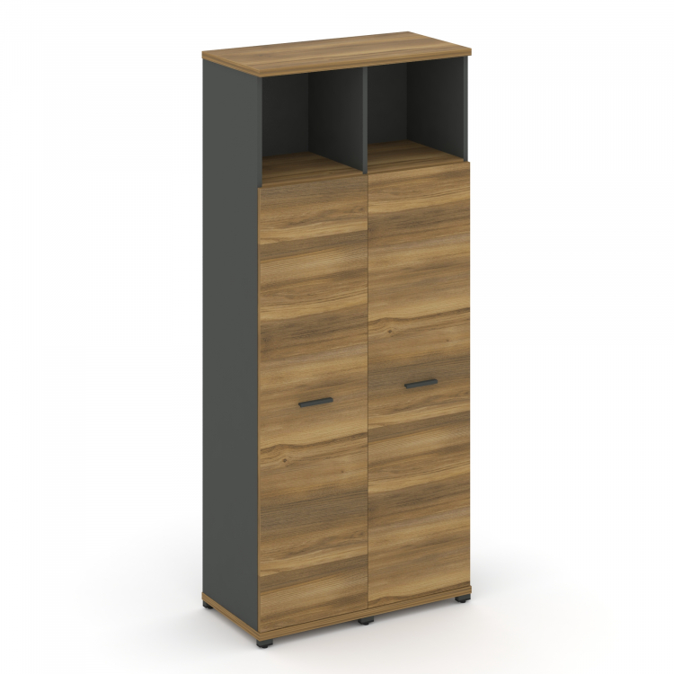 Concept Шкаф 2 узкие секции, 5 ниш CN.STU-526 A Сандал Янтарный/Антрацит/Металл Антрацит 836*420*192