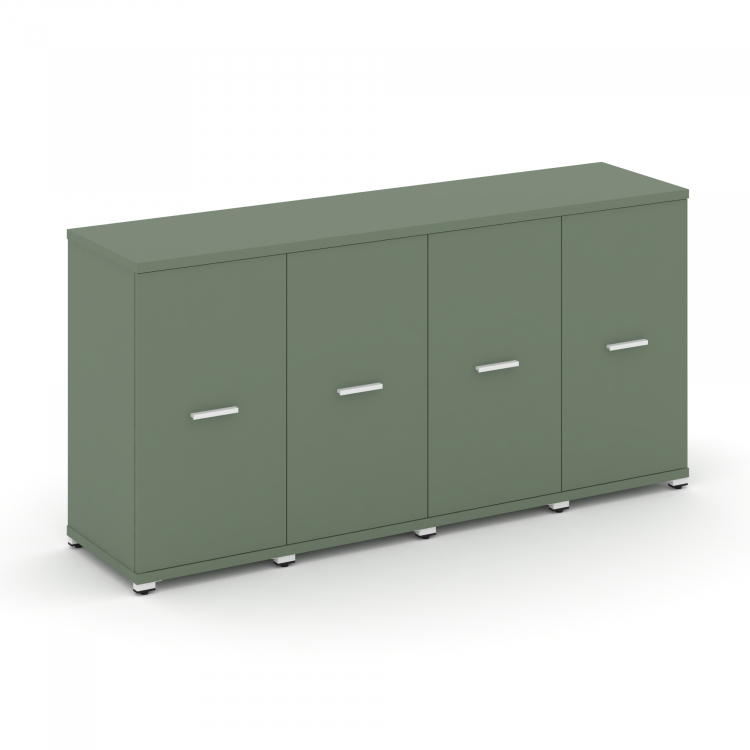 Concept Шкаф 4 узкие секции, 2 ниши CN.STU-243 W Кобо/Металл Белый 1668*420*818