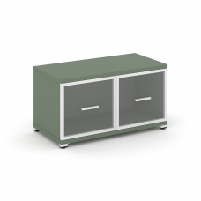 Concept Шкаф 1 широкая секция, 1 ниша CN.STS-113 RPW W Кобо/Металл Белый/Прозрачный 836*420*450