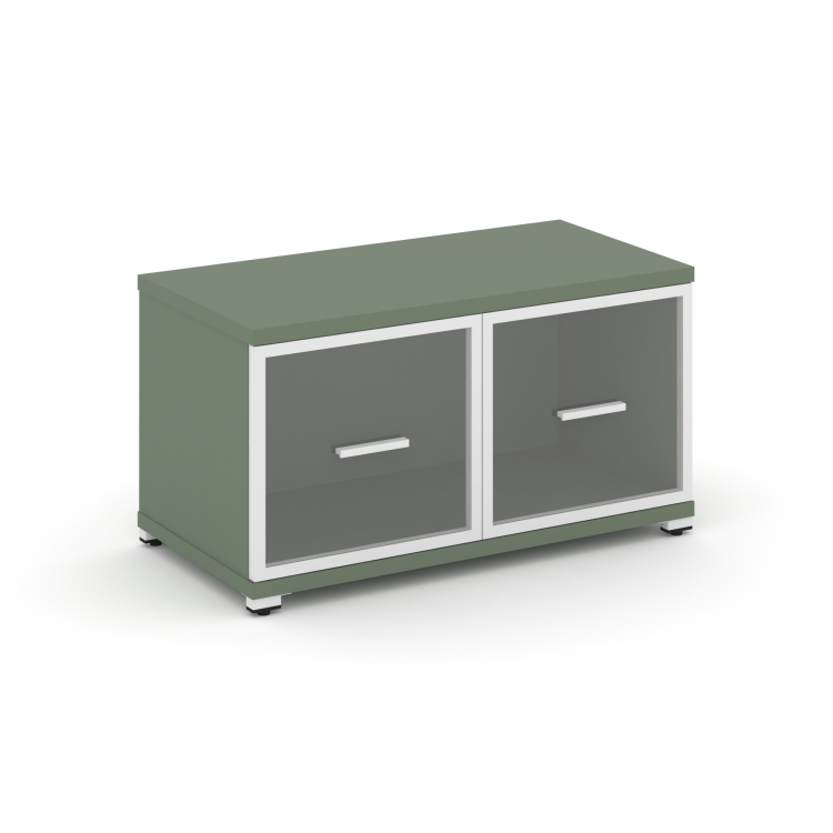 Concept Шкаф 1 широкая секция, 1 ниша CN.STS-113 RPW W Кобо/Металл Белый/Прозрачный 836*420*450