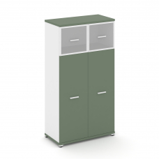 Concept Шкаф 1 широкая секция, 4 ниши CN.STS-414 RMW W Кобо/Белый Бриллиант/Металл Белый/Сатин 836*4