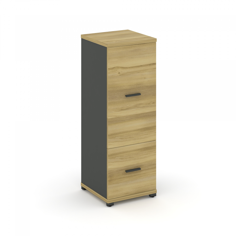 Concept Шкаф 1 узкая секция, 3 ниши CN.STU-312 A Дуб Винченцо/Антрацит/Металл Антрацит 420*420*1186