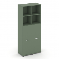 Concept Шкаф 2 узкие секции, 5 ниш CN.STU-524 W Кобо/Металл Белый 836*420*1922