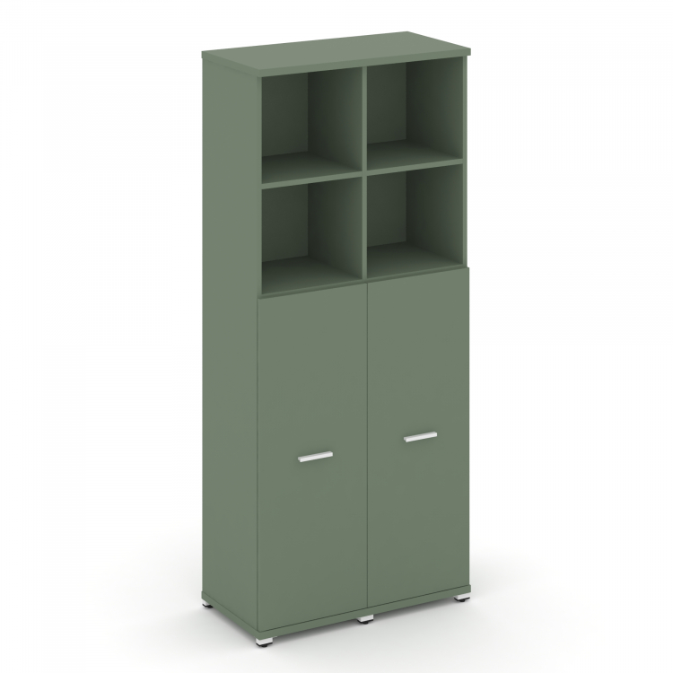 Concept Шкаф 2 узкие секции, 5 ниш CN.STU-524 W Кобо/Металл Белый 836*420*1922