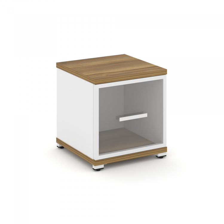 Concept Шкаф 1 узкая секция, 1 ниша CN.STU-113 RPW W Сандал Янтарный/Белый Бриллиант/Металл Белый/Пр