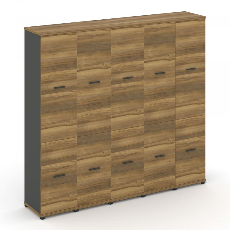 Concept Шкаф 5 узких секций, 5 ниш CN.STU-552 A Сандал Янтарный/Антрацит/Металл Антрацит 2084*420*19