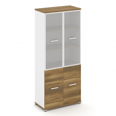 Concept Шкаф 1 широкая секция, 5 ниш CN.STS-512 RMW W Сандал Янтарный/Белый Бриллиант/Металл Белый/С