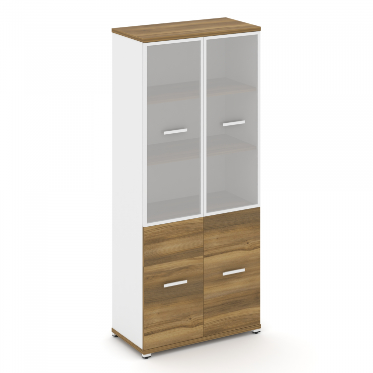 Concept Шкаф 1 широкая секция, 5 ниш CN.STS-512 RMW W Сандал Янтарный/Белый Бриллиант/Металл Белый/С