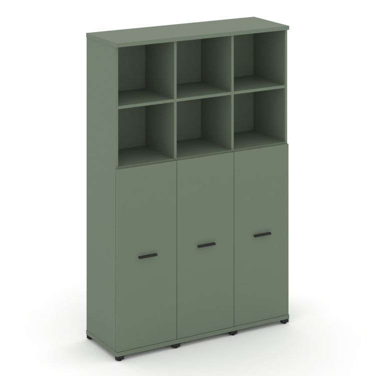 Concept Шкаф 3 узкие секции, 5 ниш CN.STU-534 B Кобо/Металл Черный 1252*420*1922