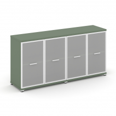 Concept Шкаф 2 широкие секции, 2 нишии CN.STS-223 RMW W Кобо/Металл Белый/Сатин 1668*420*818